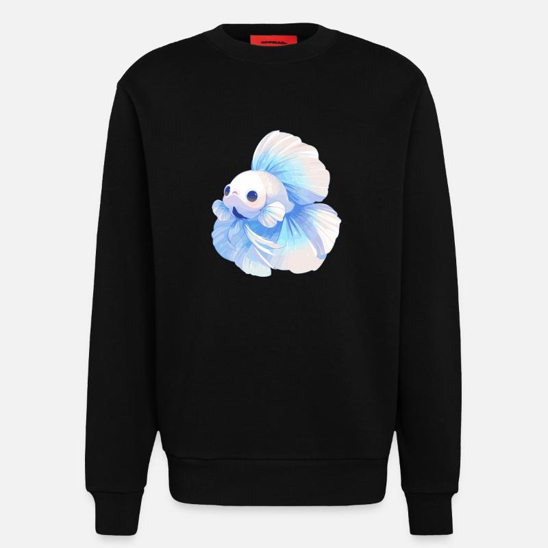 Bettas Betta Fish Betta - Sweatshirt - made by SPREAD - SOLID BLACK