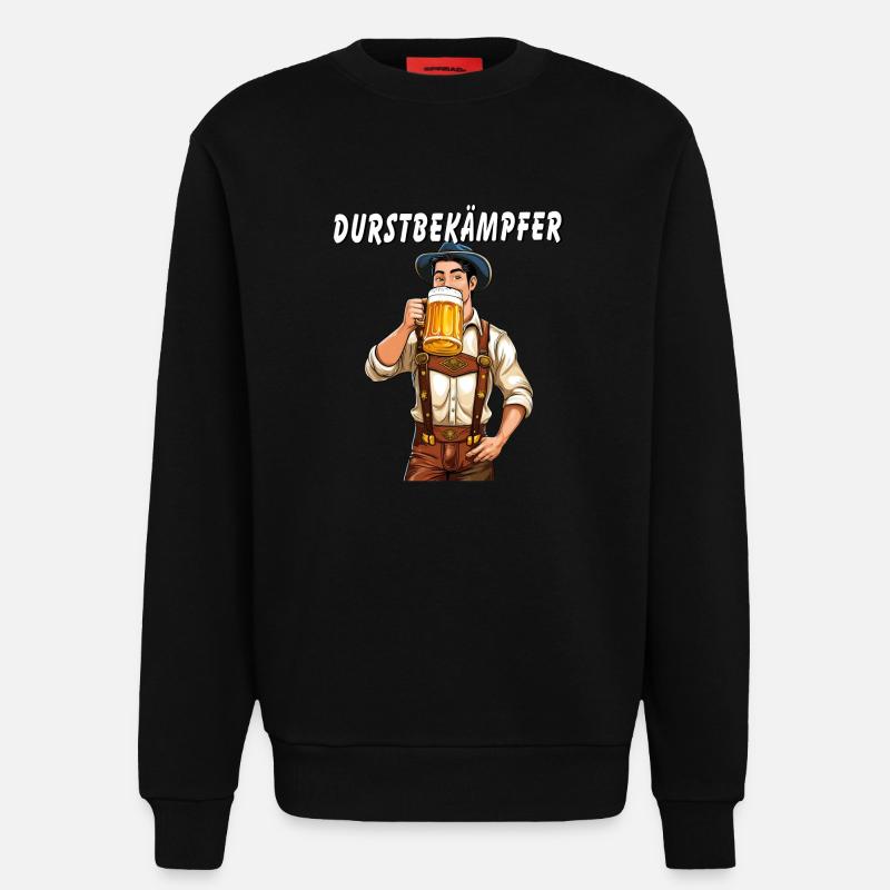 MANN Bier DURSTBEKÄMPFER - Sweatshirt - made by SPREAD  - SOLID BLACK