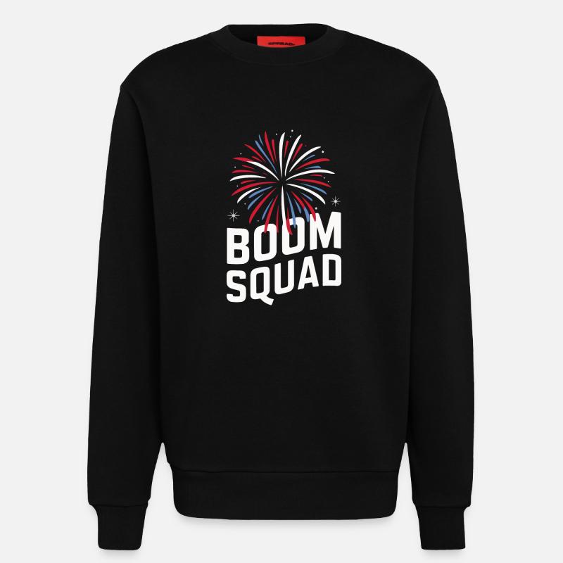 Pyrotechnics Fireworks Pyrotechnics - Sweatshirt - made by SPREAD - SOLID BLACK