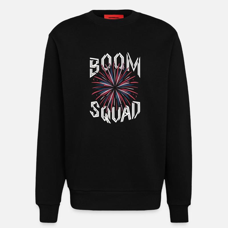 Pyrotechnics Fireworks Pyrotechnics - Sweatshirt - made by SPREAD  - SOLID BLACK