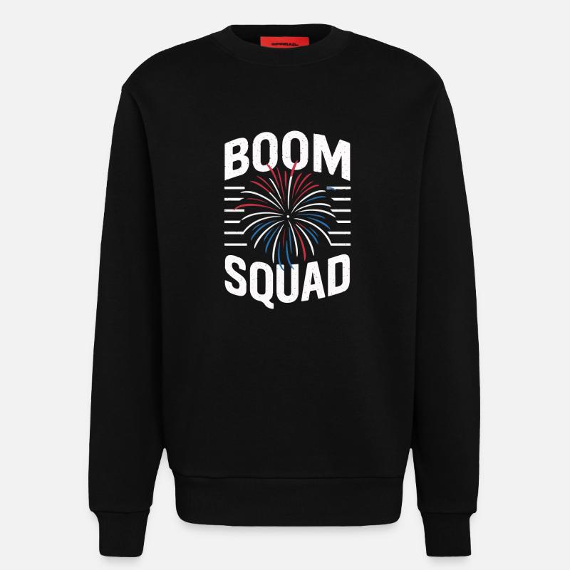 Pyrotechnics Fireworks Pyrotechnics - Sweatshirt - made by SPREAD - SOLID BLACK