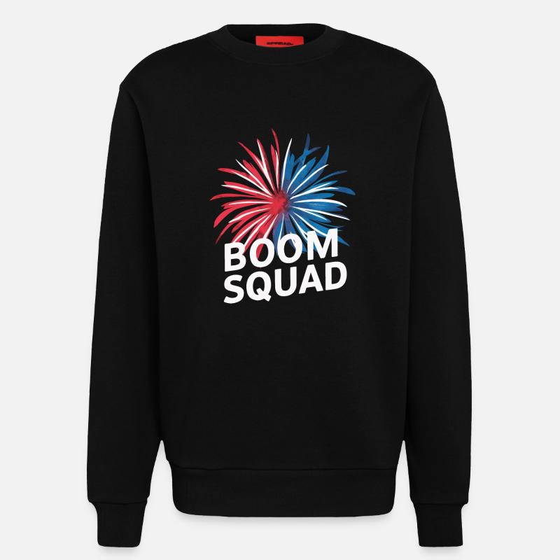 Pyrotechnics Fireworks Pyrotechnics - Sweatshirt - made by SPREAD - SOLID BLACK