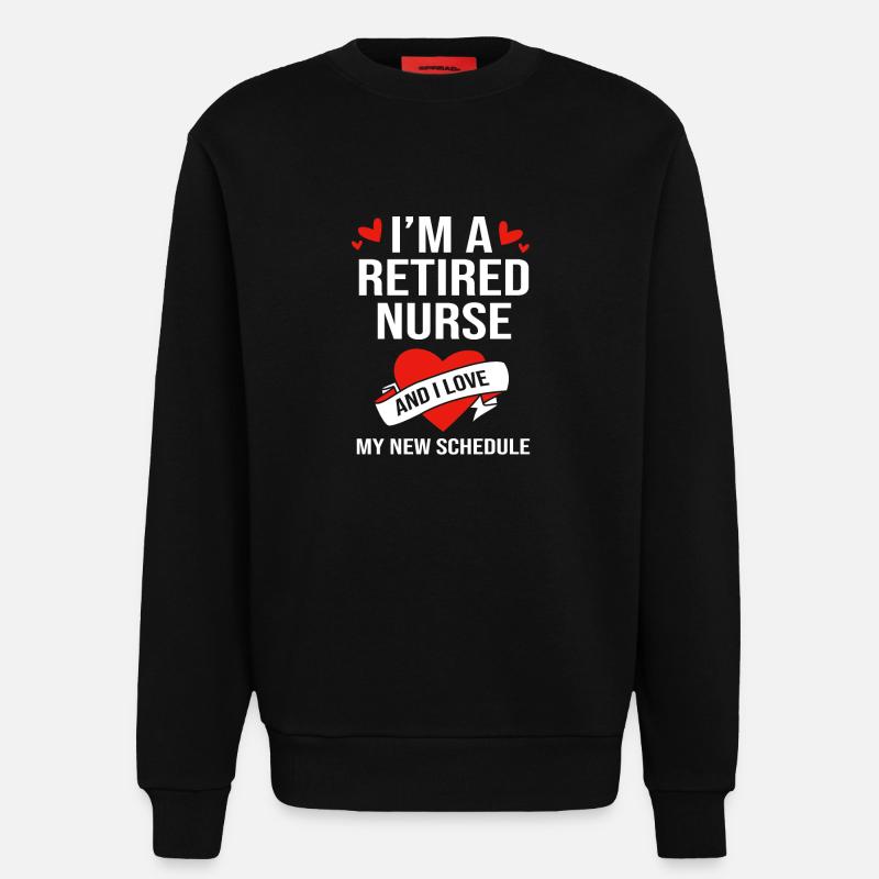 Krankenschwester Rente - Sweatshirt - made by SPREAD  - SOLID BLACK