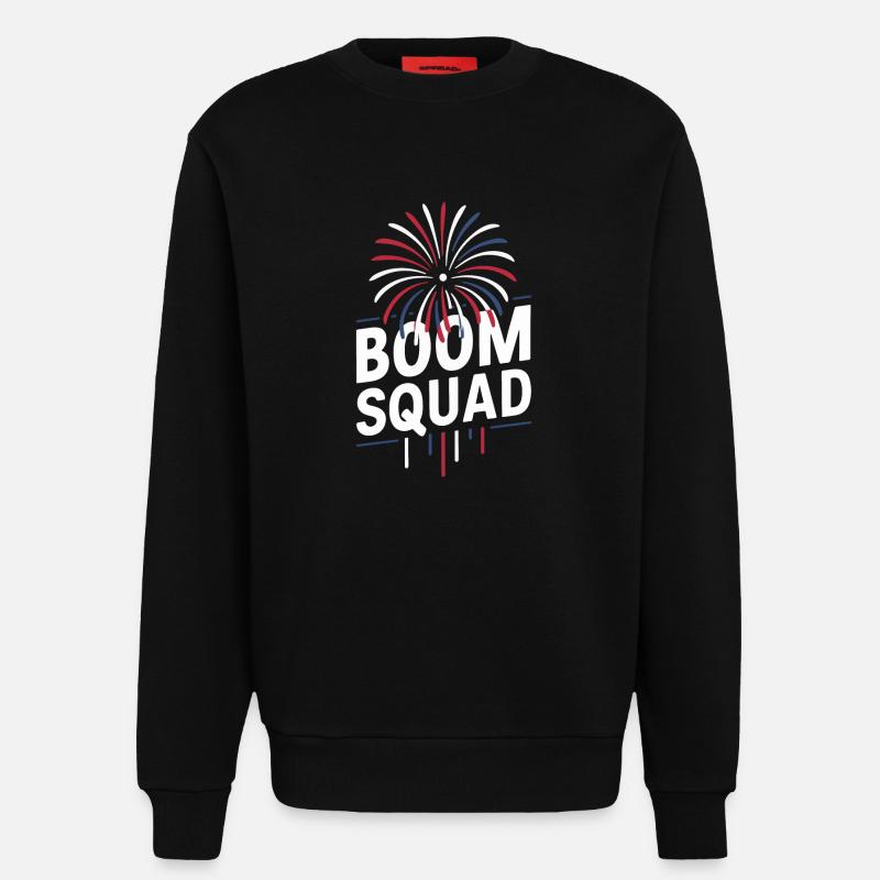 Pyrotechnics Fireworks Pyrotechnics - Sweatshirt - made by SPREAD  - SOLID BLACK