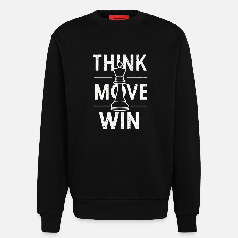 Chess Chess Player - Sweatshirt - made by SPREAD  - SOLID BLACK