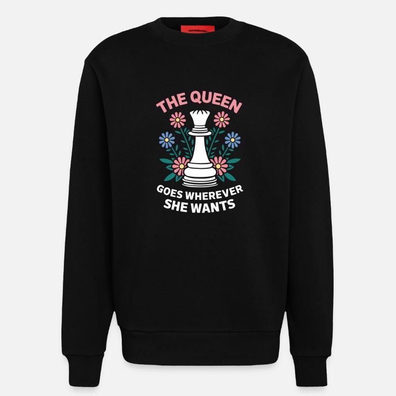 Chess Chess Player - Sweatshirt - made by SPREAD  - SOLID BLACK