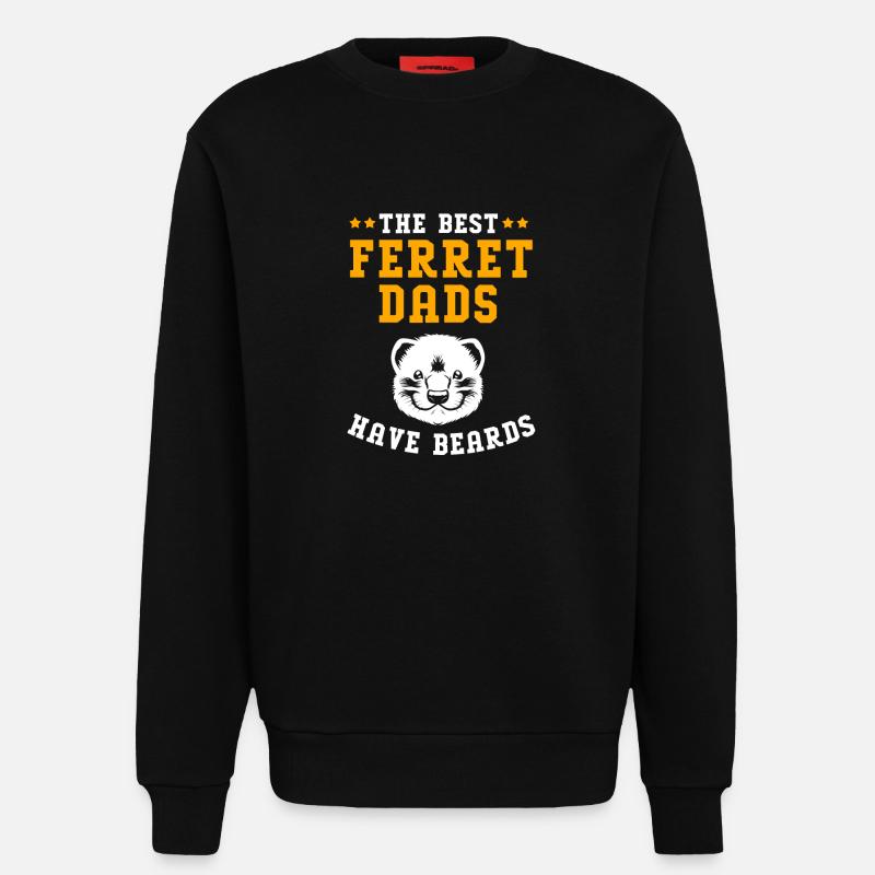 Frettchen - Sweatshirt - made by SPREAD  - SOLID BLACK