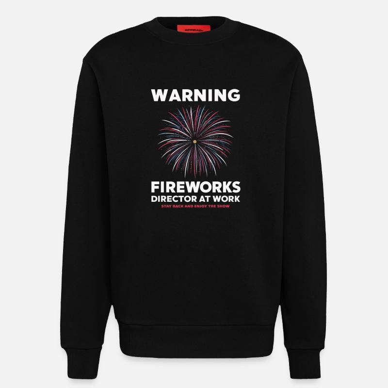 Pyrotechnics Fireworks Pyrotechnics - Sweatshirt - made by SPREAD - SOLID BLACK