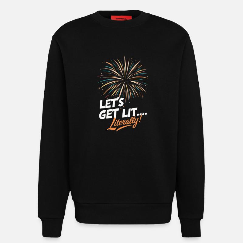 Pyrotechnics Fireworks Pyrotechnics - Sweatshirt - made by SPREAD - SOLID BLACK