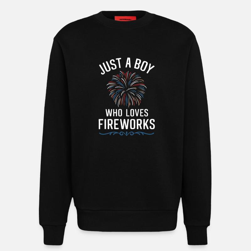 Pyrotechnics Fireworks Pyrotechnics - Sweatshirt - made by SPREAD - SOLID BLACK
