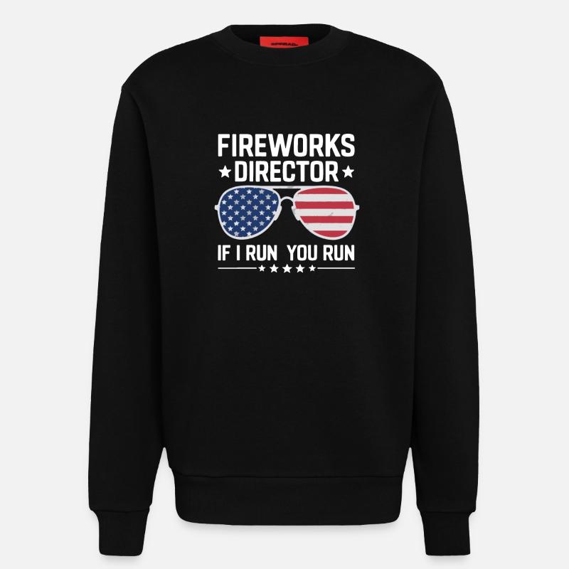 Pyrotechnics Fireworks Pyrotechnics - Sweatshirt - made by SPREAD - SOLID BLACK