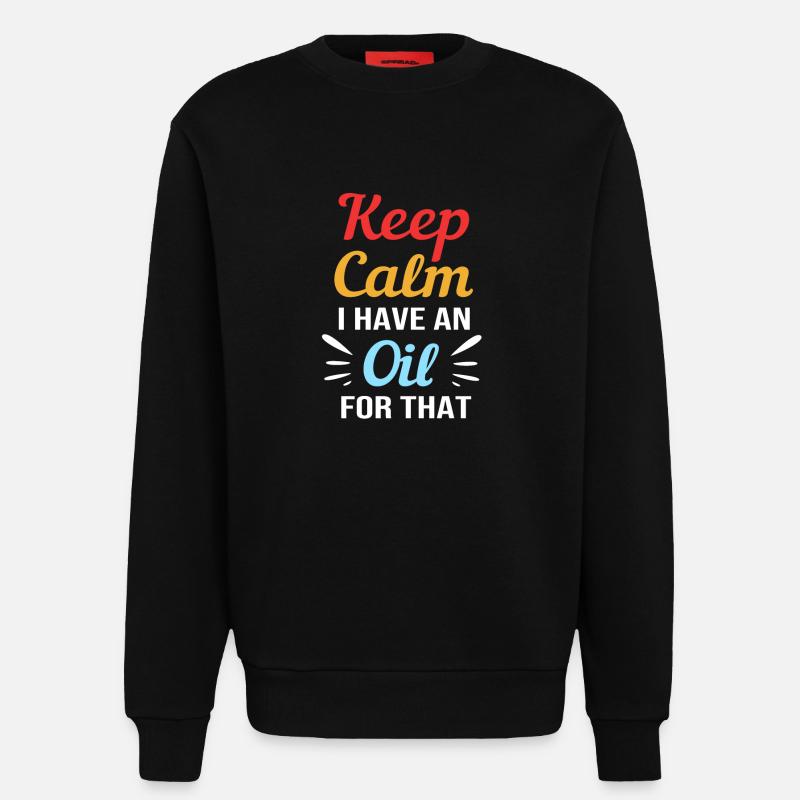 Ätherisches Öl - Sweatshirt - made by SPREAD  - SOLID BLACK