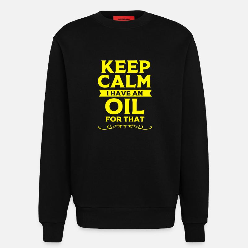 Ätherisches Öl - Sweatshirt - made by SPREAD  - SOLID BLACK