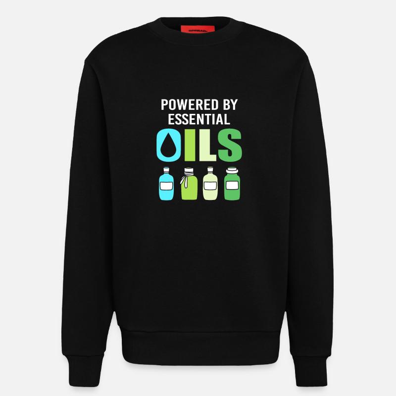 Ätherisches Öl - Sweatshirt - made by SPREAD  - SOLID BLACK