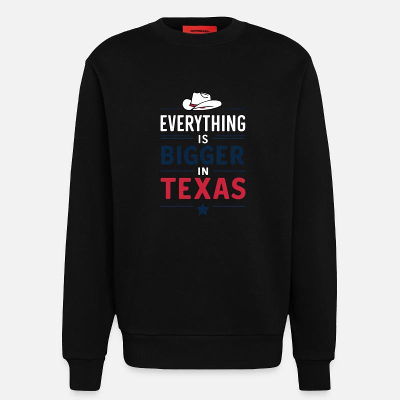Texas State Texaner Texas - Sweatshirt - made by SPREAD - SOLID BLACK