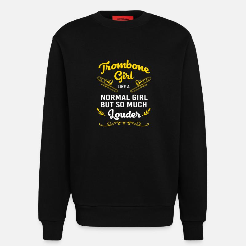 Posaune - Sweatshirt - made by SPREAD - SOLID BLACK