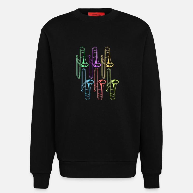 Posaune - Sweatshirt - made by SPREAD  - SOLID BLACK