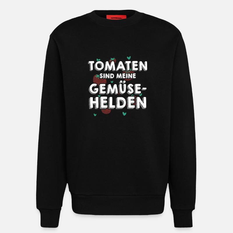 Gärtner Tomate Bauer Garten - Sweatshirt - made by SPREAD  - SOLID BLACK