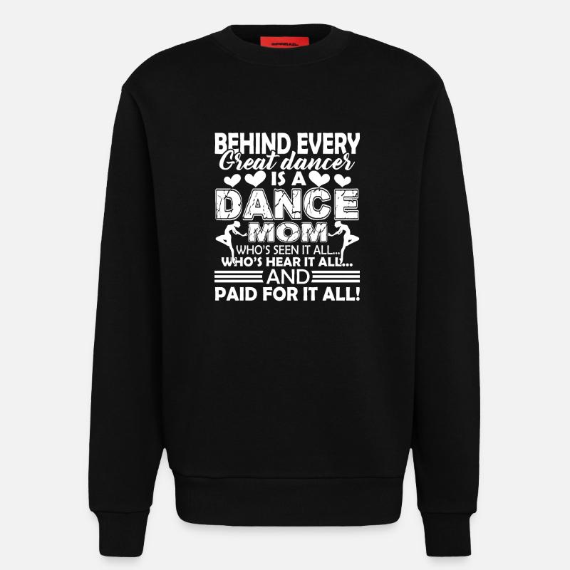 Dancer Dancer Mom - Sweatshirt - made by SPREAD  - SOLID BLACK