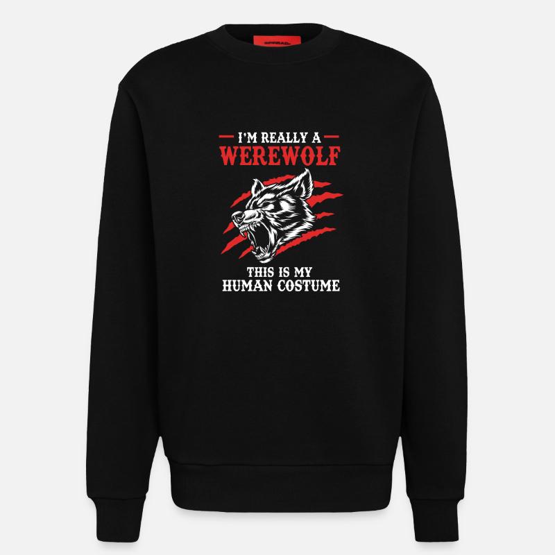 Werwolf - Sweatshirt - made by SPREAD - SOLID BLACK
