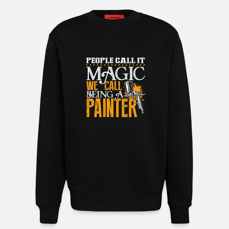 Painter Being A Painter - Sweatshirt - made by SPREAD  - SOLID BLACK