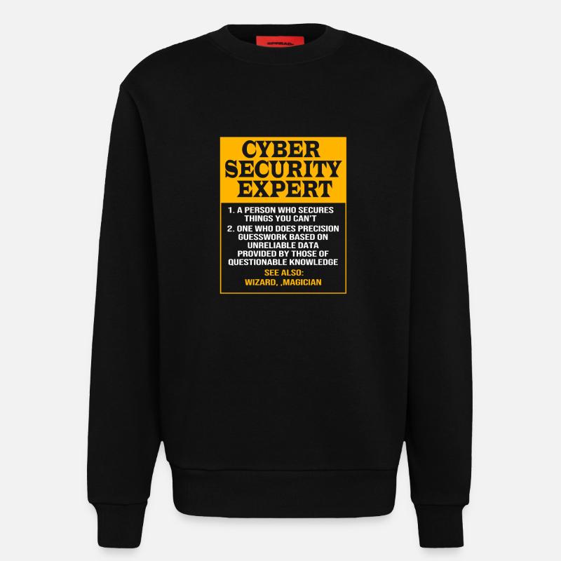Cybersecurity Cyber Programmer Hacker - Sweatshirt - made by SPREAD  - SOLID BLACK