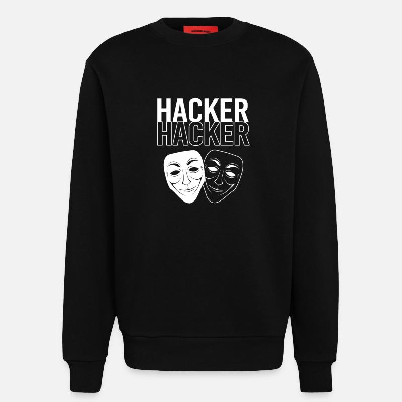 Cybersecurity Cyber Programmierer Hacker - Sweatshirt - made by SPREAD  - SOLID BLACK