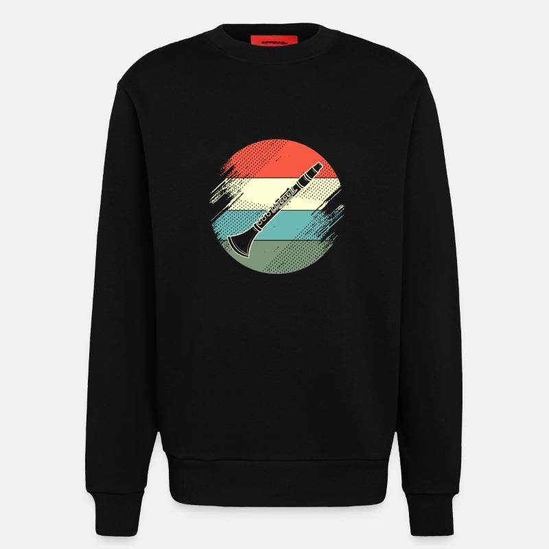 Klarinette - Sweatshirt - made by SPREAD - SOLID BLACK
