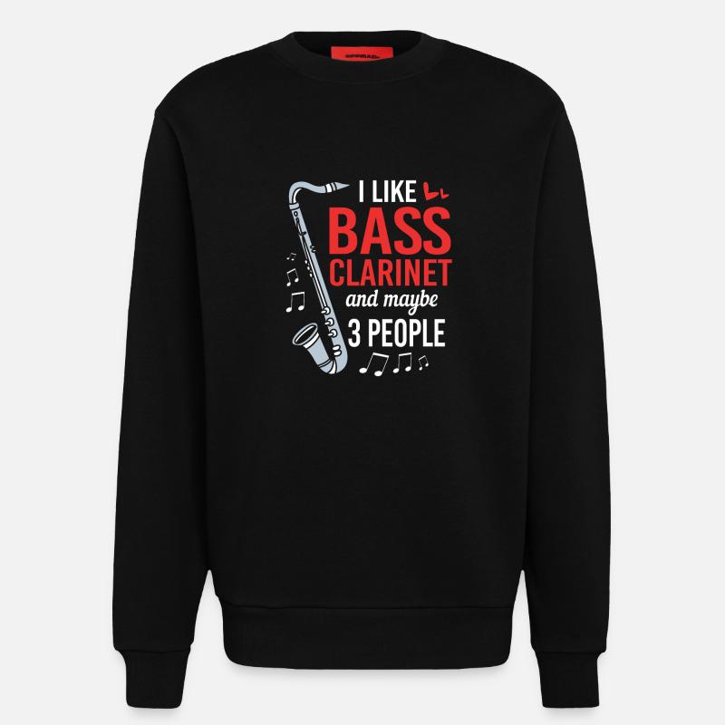 Klarinette - Sweatshirt - made by SPREAD - SOLID BLACK