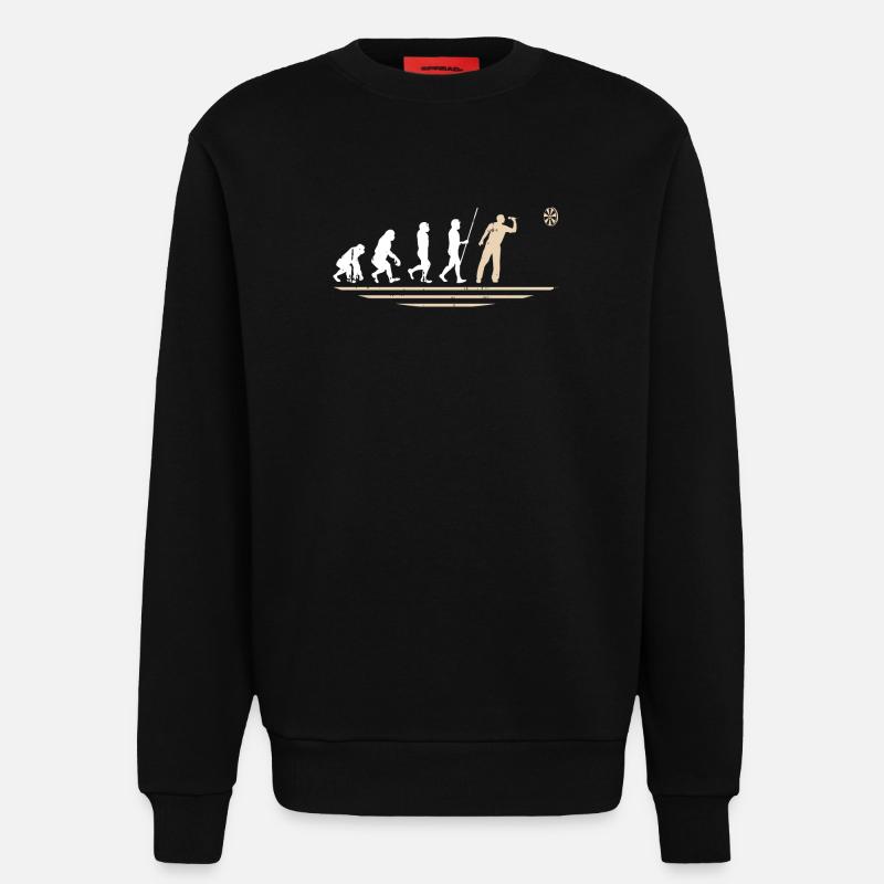 Dart d’art Dart d’évolution - Sweat bio décontracté fabriqué en UE - SOLID BLACK
