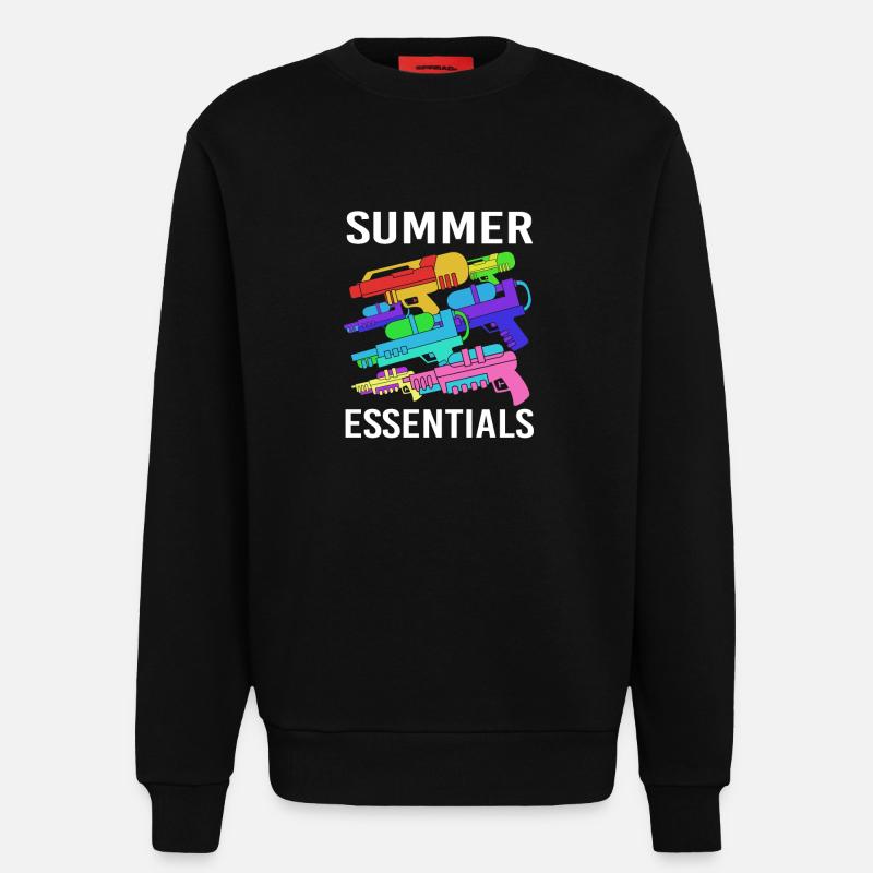 Pistolet à eau - Sweat bio décontracté fabriqué en UE - SOLID BLACK