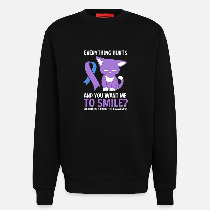 Rheuma Arthritis - Sweatshirt - made by SPREAD - SOLID BLACK