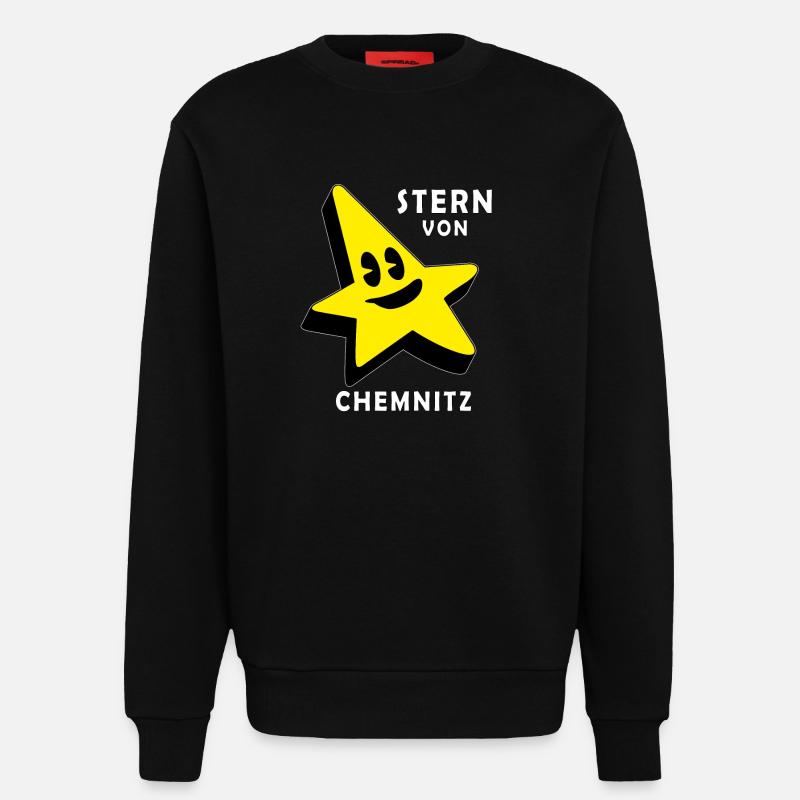 STERN VON CHEMNITZ - Sweatshirt - made by SPREAD  - SOLID BLACK