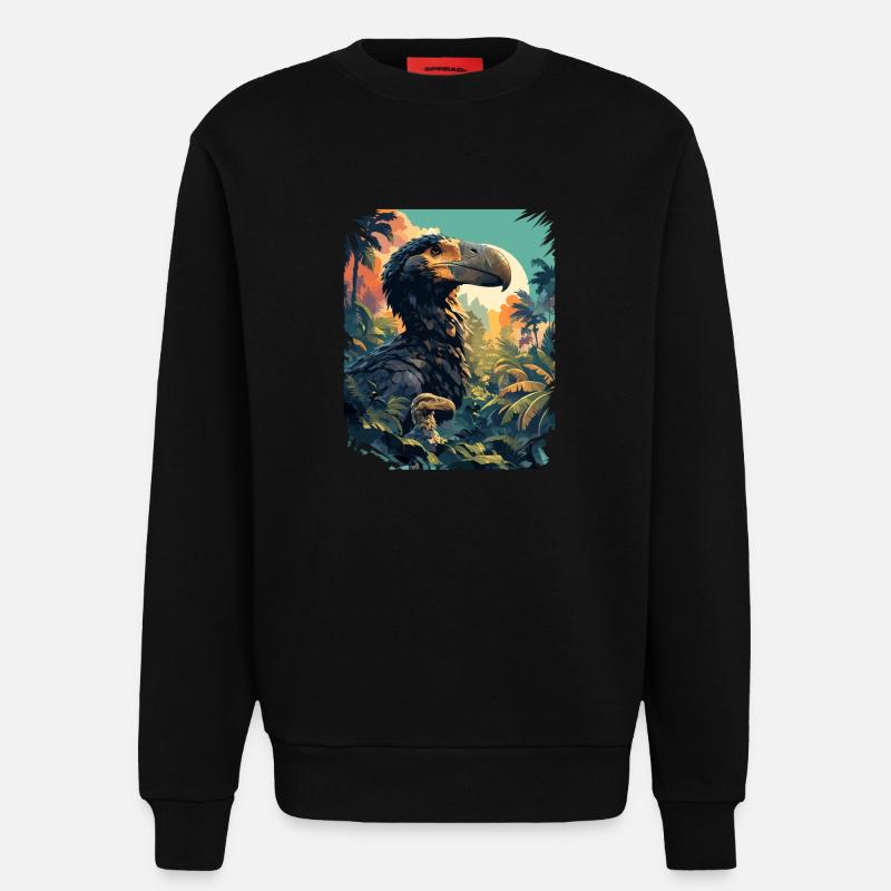 Dodos Dodo - Sweatshirt - made by SPREAD  - SOLID BLACK
