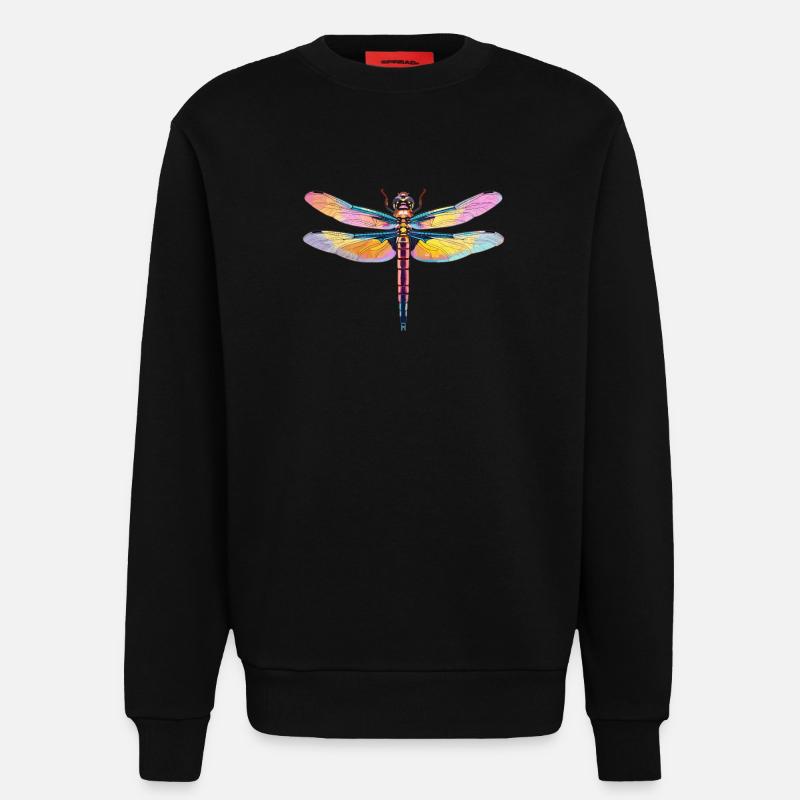 Libellen Libelle - Sweatshirt - made by SPREAD  - SOLID BLACK