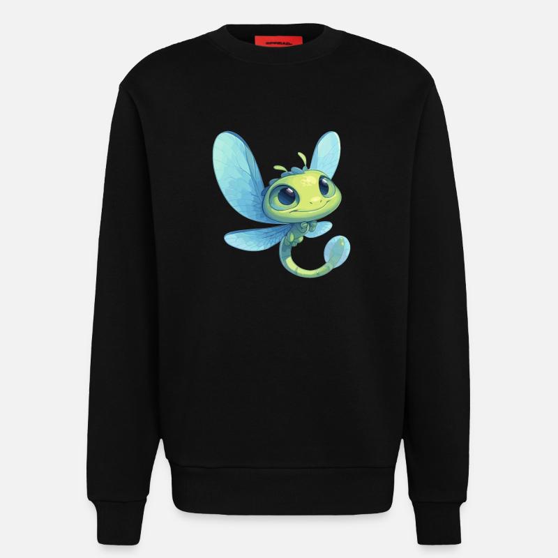 Libellen Libelle - Sweatshirt - made by SPREAD  - SOLID BLACK