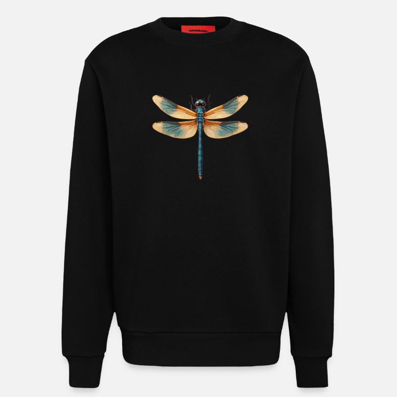 Libellen Libelle - Sweatshirt - made by SPREAD  - SOLID BLACK