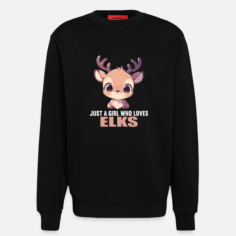 Moose Moose - Sweatshirt - made by SPREAD  - SOLID BLACK
