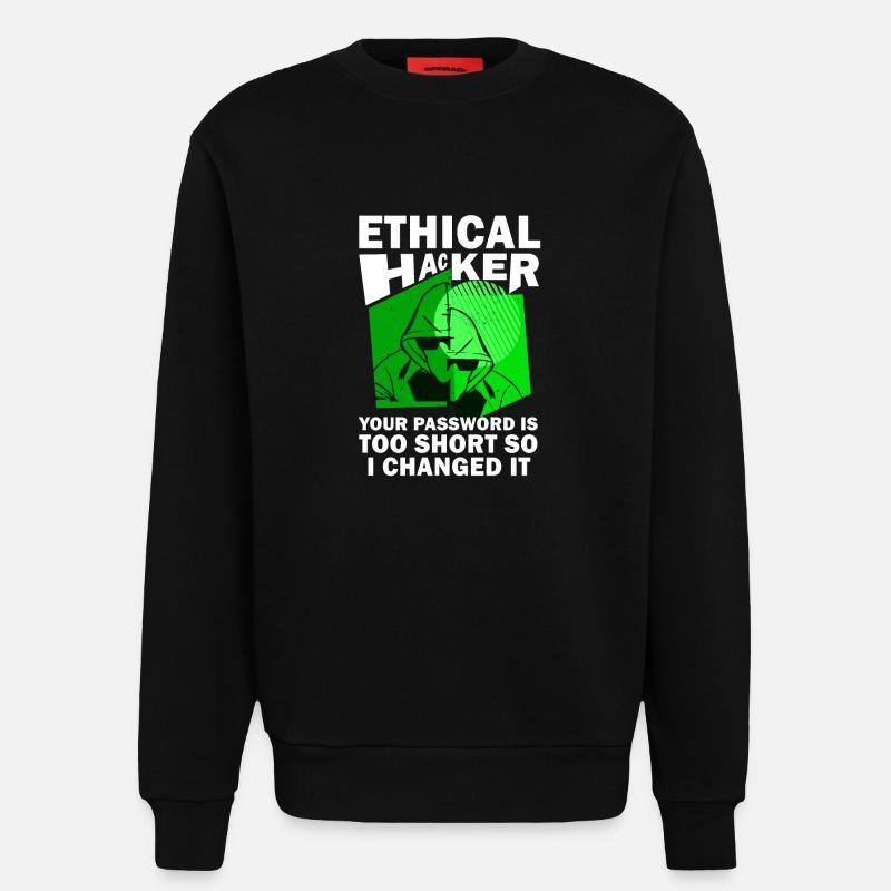 Ethical Hacker Cybersecurity Expertise - Sweatshirt - made by SPREAD  - SOLID BLACK