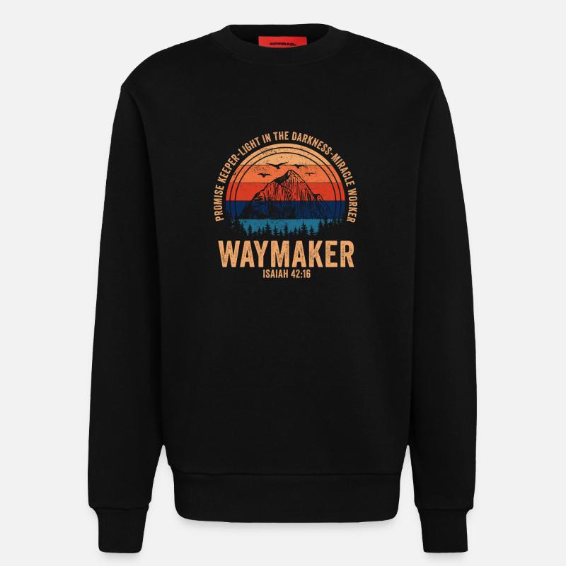 Wegweiser, Versprechenshüter, Wundertäter - Sweatshirt - made by SPREAD - SOLID BLACK