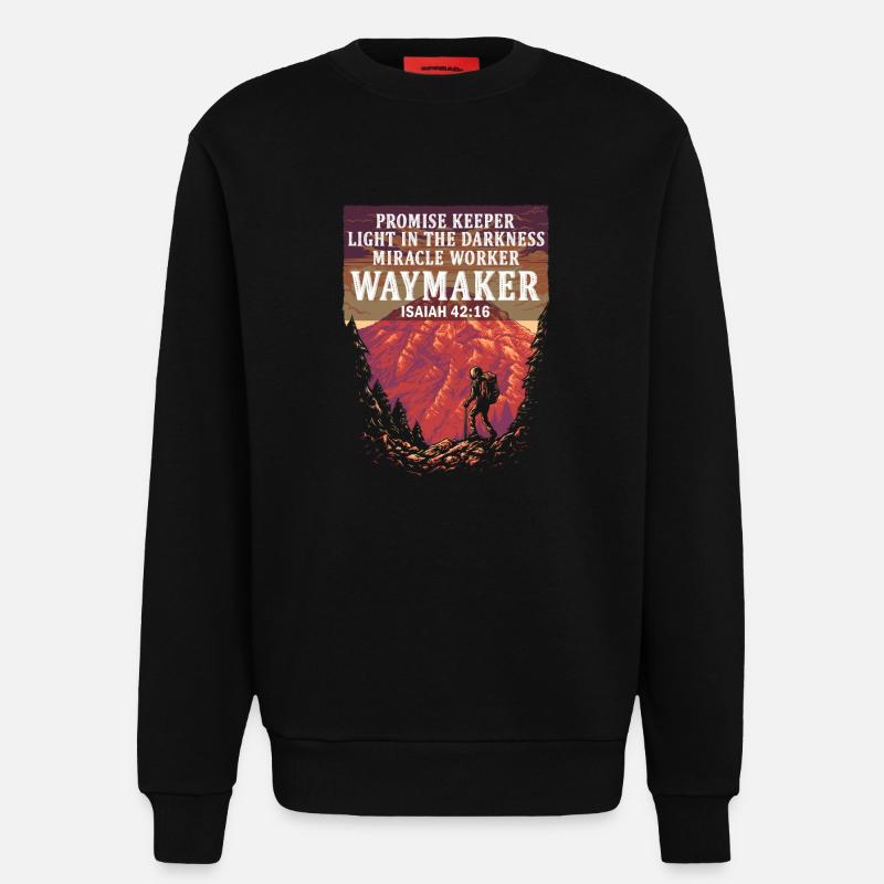Wegweiser, Versprechenshüter, Wundertäter - Sweatshirt - made by SPREAD  - SOLID BLACK