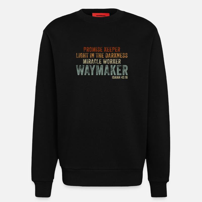 Wegweiser, Versprechenshüter, Wundertäter - Sweatshirt - made by SPREAD  - SOLID BLACK