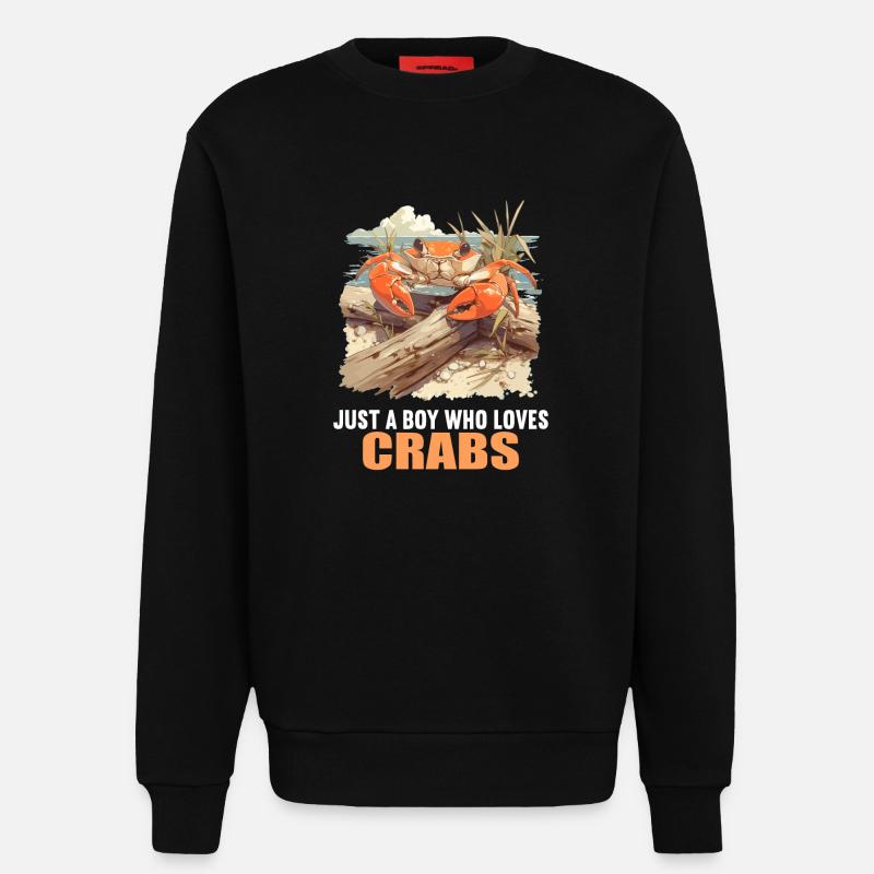 Krabbe Krabben - Sweatshirt - made by SPREAD  - SOLID BLACK
