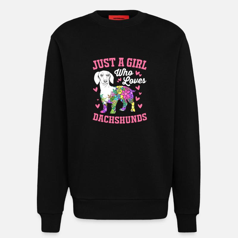 Dackel - Sweatshirt - made by SPREAD - SOLID BLACK