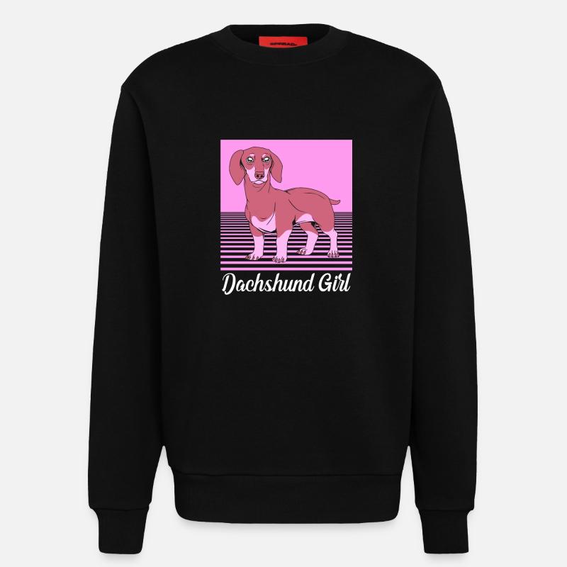 Dackel - Sweatshirt - made by SPREAD - SOLID BLACK