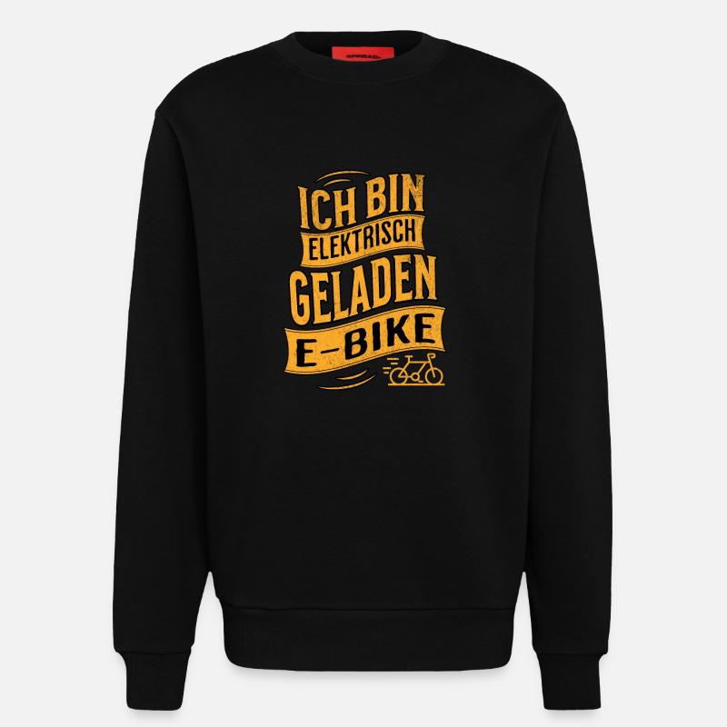 E-Bike E-Biker - Sweatshirt - made by SPREAD  - SOLID BLACK