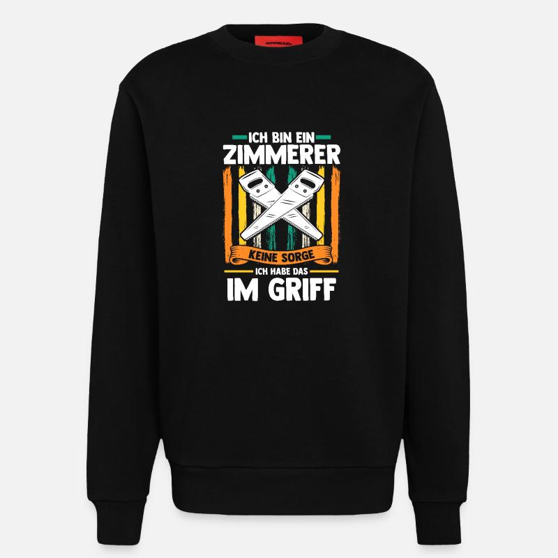 Carpenter Carpenter - Sweatshirt - made by SPREAD  - SOLID BLACK