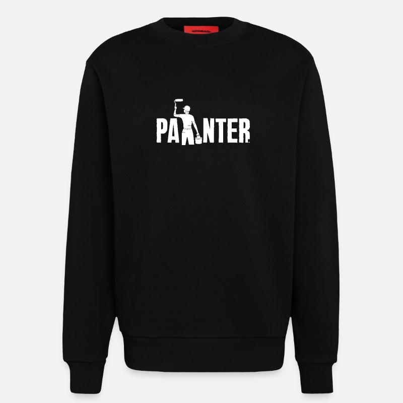 Creative painter with style - Sweatshirt - made by SPREAD  - SOLID BLACK