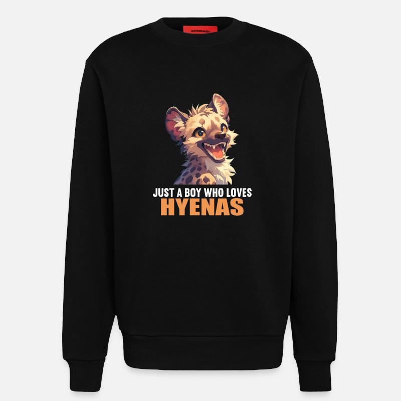 Hyänen Hyäne - Sweatshirt - made by SPREAD  - SOLID BLACK