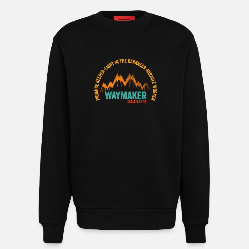 Wegweiser, Versprechenshüter, Wundertäter - Sweatshirt - made by SPREAD  - SOLID BLACK